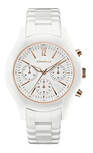 Caravelle Por Bulova Mujer Cronógrafo Cerámica Pulsera Reloj