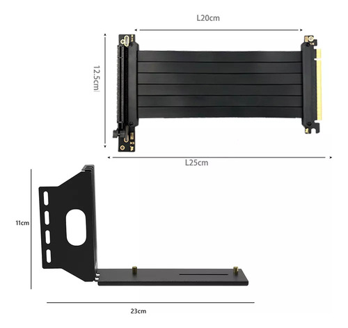 Suporte De Montagem Vertical Da Placa De Vídeo Vga Pci-e 3.0