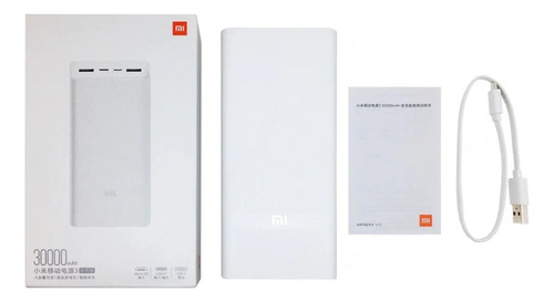 Power Bank 30000 Mah Xiaomi 18w 4 Puertos De Carga Portátil