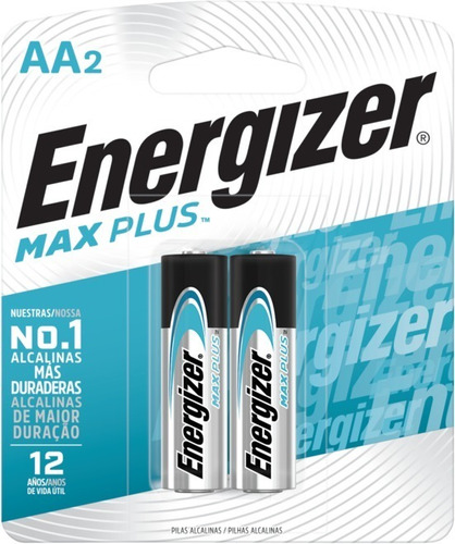 Pilha Alcalina Energizer Max® Plus Pequena Aa- C/2 Pilhas