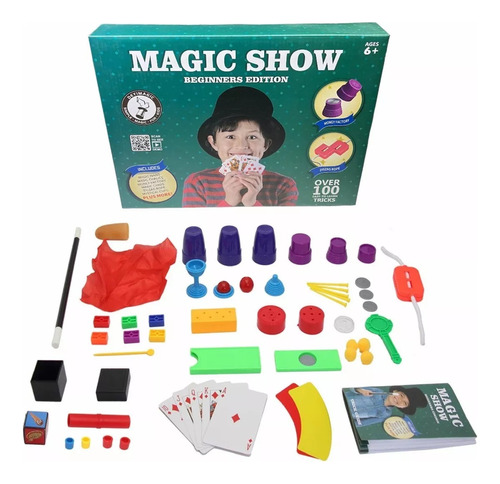 Juego Set Magia 100 Trucos De Mago Maga Gran Show De Magia 