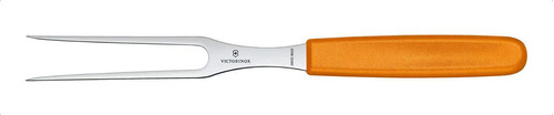 Tenedor Victorinox® Para Carne Línea Swiss Classic, 15cm Mango Naranja Claro