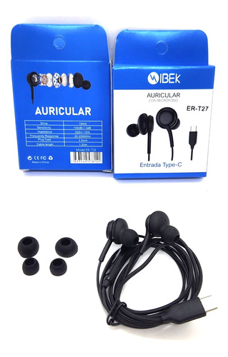 Auriculares In-ear Manos Libres Ibek Entrada Tipo C Envios