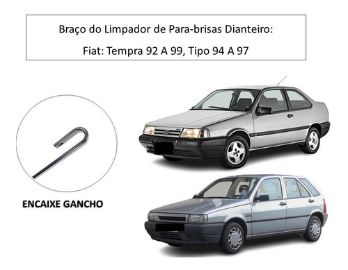 Haste Braço Limpador De Para-brisa: Tempra, Tipo - Direito