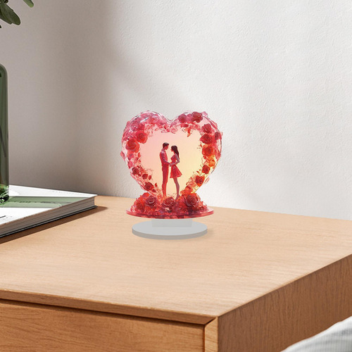 Letrero De Mesa Con Forma De Corazón Para San Valentín,