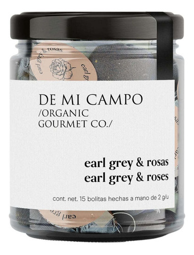 Te Earl Grey Con Petalos De Rosas De Mi Campo 15 U