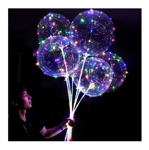 Globos Led Gigante 45 Cm + Micro Led + Base Globo Decoración