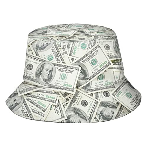 Gorro Estampado Unisex Plegable Diseño Billete Dólar