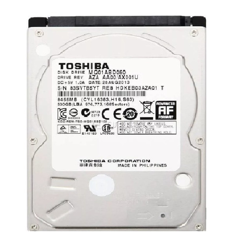 Hd 500gb Toshiba 9mm Sata Notebook, Novo! 