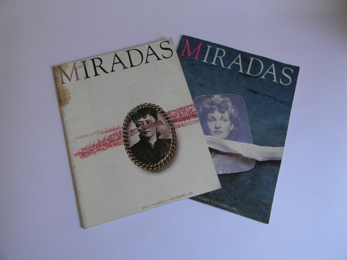 Revista Miradas 1988 Arte Literatura Chile Números 1 Y 2