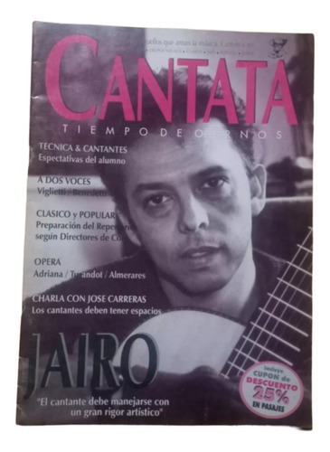 Revista Cantata Tiempo De Oirnos N.13 - Sept/oct 1994 Jairo