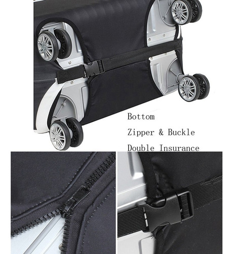 Funda P Maleta Protector Elastica Equipaje Viaje Cubierta 02 M