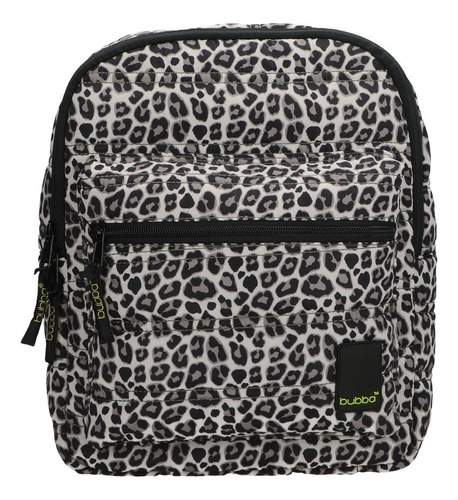 Mochila Urbana Bubba Mini Color Pattern Negro Leo Animal Print 8l