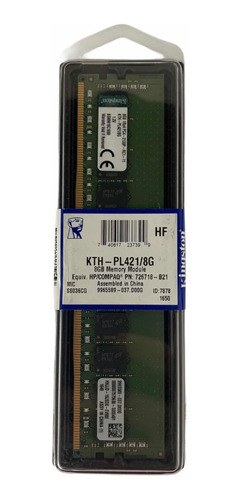 Kingston Kth-pl421/8g Memoria Específica Para Servidor