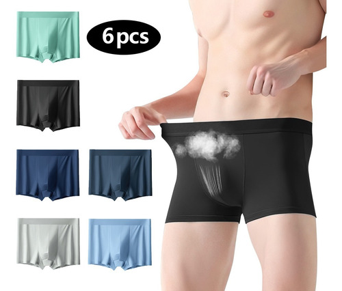 Ropa Interior Masculina Transpirable 6pcs Boxers Para Hombre