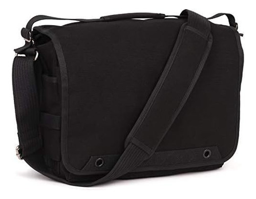 Bolso Bandolero Negro Para Camara Dslr + Bolsillo Laptop ...