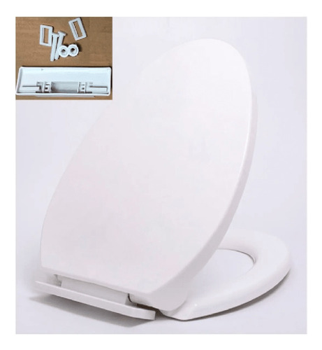 Asiento Wc Sanitario Moderno Cierre Lento Elongada Taumm