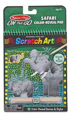 Melissa Doug Bloc Artístico Para Raspar Safari