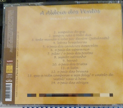 Cd Oswaldo Montenegro A Aldeia Dos Ventos (Usado)