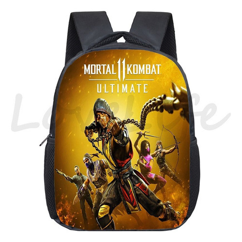 Mortal Kombat Children's Sc Mochila De 12 Pulgadas