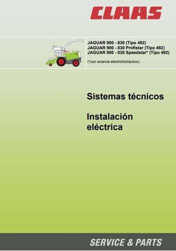 Manual Inst Eléctrica Picadora Forraje Claas Jaguar 900-830