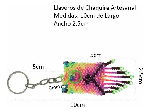 Llaveros De Mostacilla 2 Piezas