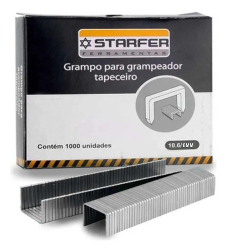 Grampo Para Grampeador Tapeçaria 1000pçs 10.6/8mm Starfer