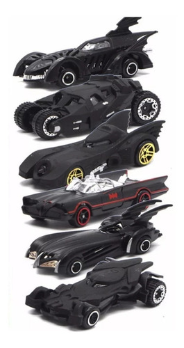 Set 6 Batimóvil 1:64 Batmobile Colección Jl H. Winners  