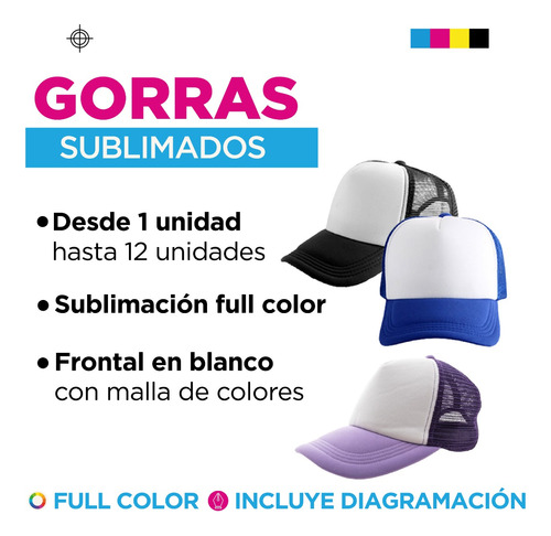 Gorras Sublimadas Personalizadas Full Color 