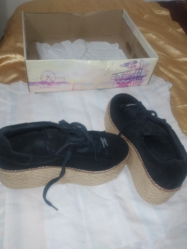 Zapatillas De Mujer Marca 47 Street Con Plataforma.