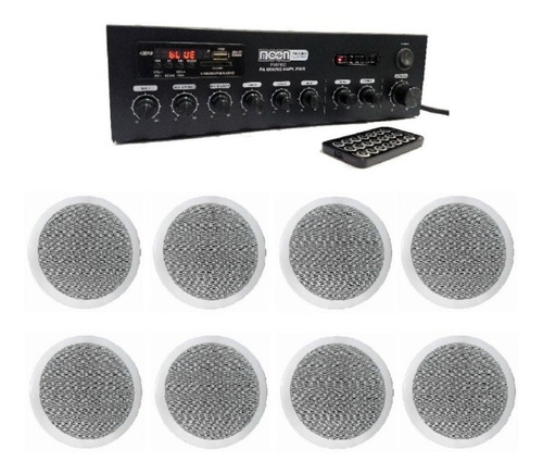 Sistema Musica Funcional Moon Pmf60 Rep Usb Bt 8 Parlantes