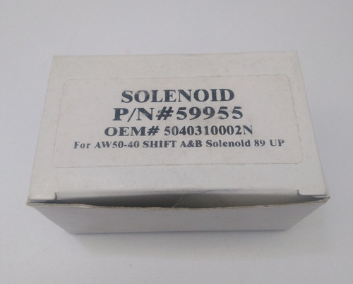 Selenoide De Cambio Astra 2.2l 2.4l Aw50-40le 