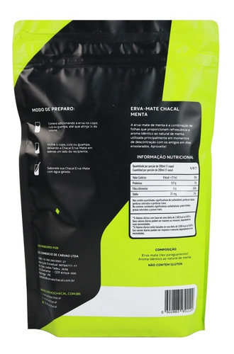 Imagem 2 de 2 de Erva Mate Para Terere Chacal 500g Premium - Menta
