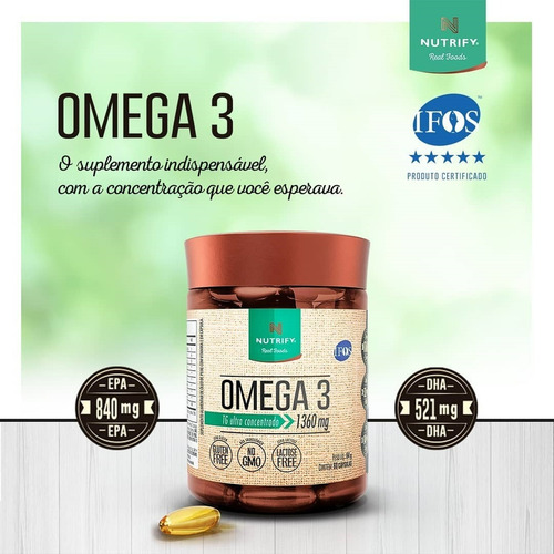 Ômega 3 Nutrify - 60 Cápsulas