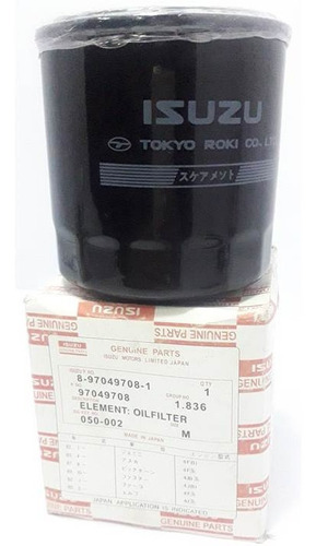 Filtro Aceite Isuzu 4ja1 4jb1 Npr Original 8-97049708-1