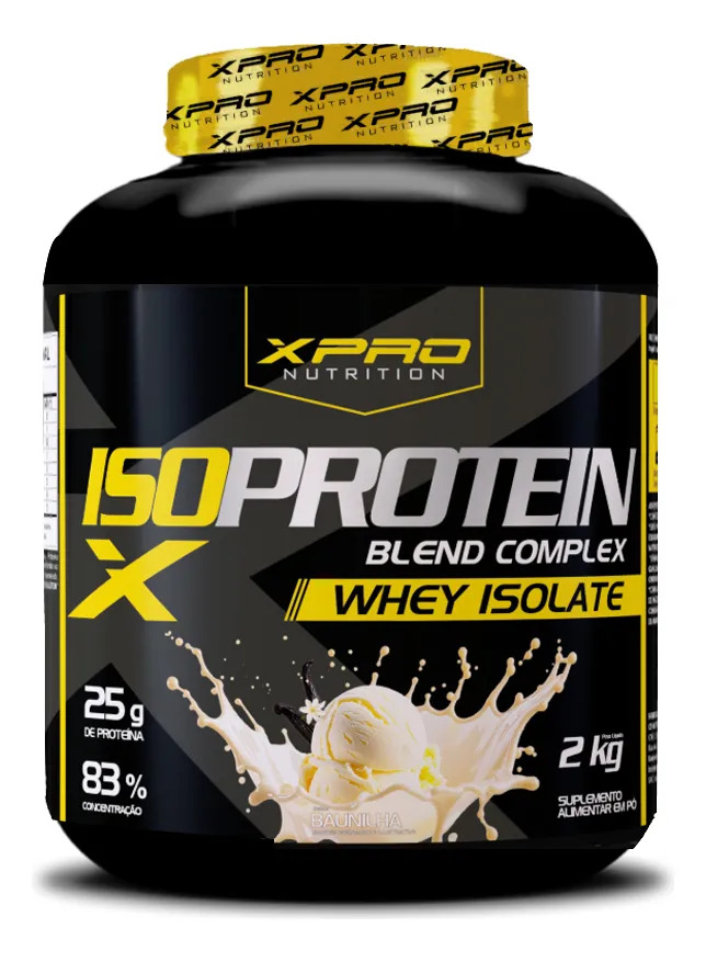 Whey Protein Iso Blend Complex Zero Açúcar 2kg Xpro Sabor Morango