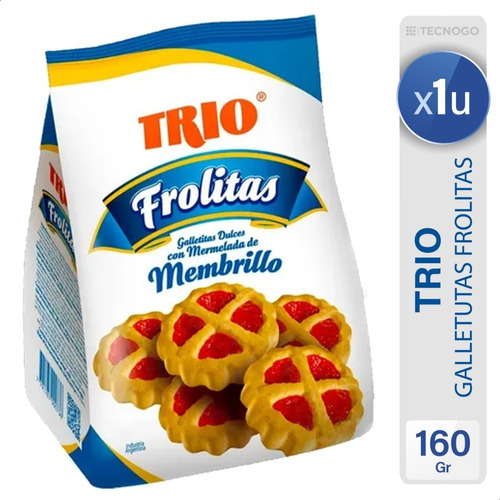 Galletitas Trio Frolitas Mermelada Membrillo - Mejor Precio