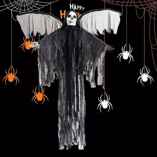 Esqueleto Colgante De Terror Eléctrico De Halloween De 150