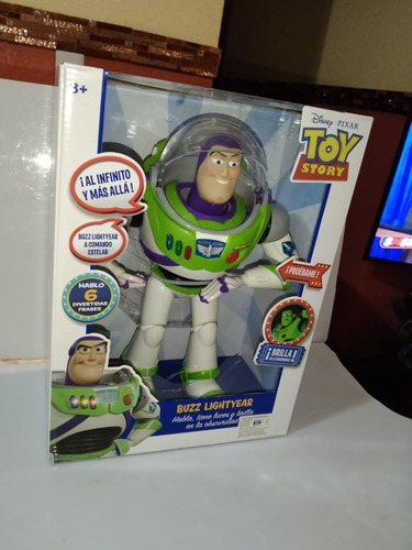 Figura Buzz Lightyear Luz Frases Español Toy Story New