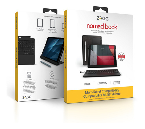 Funda Con Teclado Zagg Nomad Book Para Tablets 10.5''