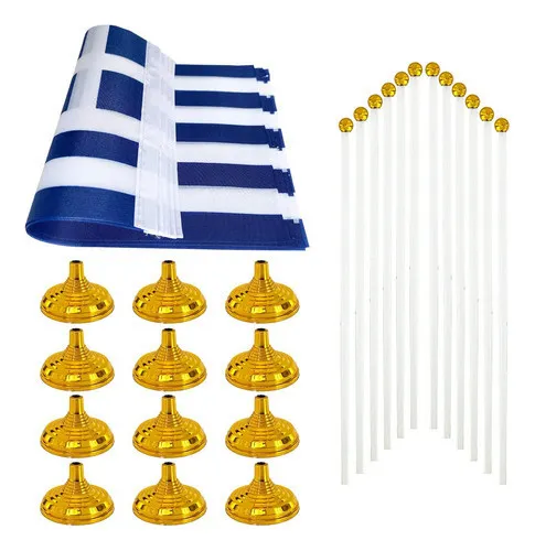 L Mini Banderas, De Escritorio, C/ Base De Soporte,12pcs