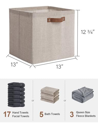Cubos Almacenamiento Plegables 33x33 Cm 4 Unidades Organizad