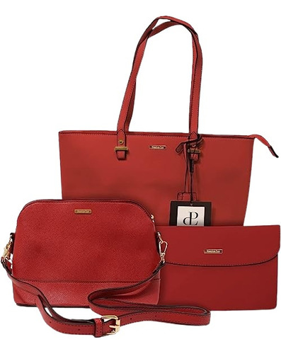 Carteras Bolsos Premium Lux Details, Juego De 3 Piezas Mujer