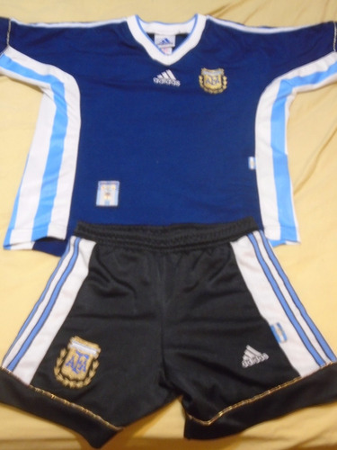 Camiseta + Short Argentina 1998 Ortega #10 04 Xs Dama River