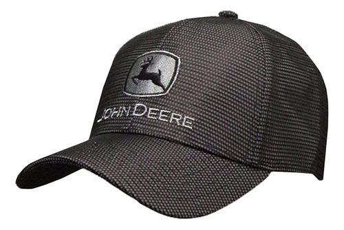 John Deere Sombrero Reflectante Gris Y Negro