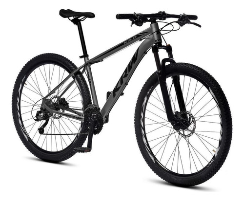 Bicicleta Aro 29 Krw Alum 27v Shimano Altus Hidraúlico S45 Cor Grafite/preto Fosco