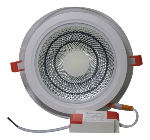 Lampara Panel Led 7w Cob Luz Blanca Redonda Para Empotrar