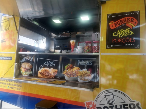 Trailer Food Truck 4mx3m Freio - 10x Cartão/ Tenda/ Tv/ Comp