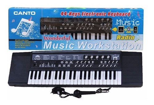 Teclado Electrico 44 Teclas Radio Bluetooth