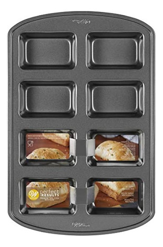 Molde Para Pan Mini Rectangular 8 Cavidades Wilton ;o